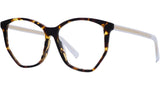 DiorSpiritO BI Havana Geometric Eyeglasses