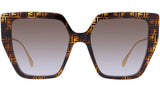 Baguette FF Havana Butterfly Sunglasses