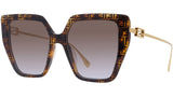 Baguette FF Havana Butterfly Sunglasses