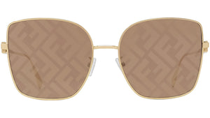 Baguette Endura Gold Square Sunglasses