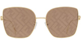 Baguette Endura Gold Square Sunglasses