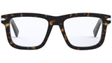 DiorBlackSuitO S7I Havana Square Eyeglasses