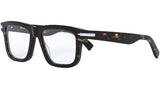 DiorBlackSuitO S7I Havana Square Eyeglasses