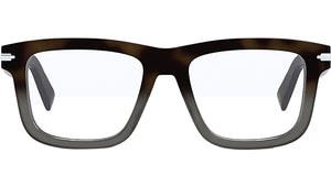 DiorBlackSuitO S7I Havana Square Eyeglasses