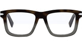 DiorBlackSuitO S7I Havana Square Eyeglasses