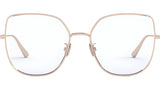 GemDiorO B1U Rose Gold Cat Eye Eyeglasses