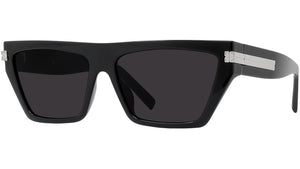 4G Bar Black Cat Eye Sunglasses