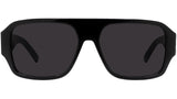 4G Black Square Sunglasses