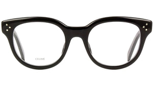 CELINE 3 Dots Black Round Eyeglasses