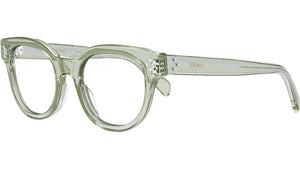 CELINE 3 Dots Green Round Eyeglasses