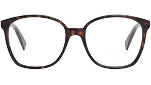 CELINE Thin Dark Havana Geometric Eyeglasses