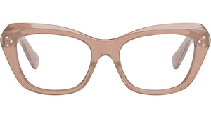 CELINE 3 Dots Rose Caramel Cat Eye Eyeglasses