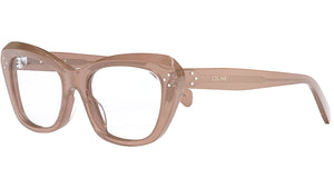 CELINE 3 Dots Rose Caramel Cat Eye Eyeglasses