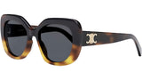 Triomphe Havana Butterfly Sunglasses