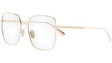 GemDiorO SU Gold Geometric Eyeglasses