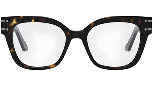 DiorSignatureO B2I Havana Geometric Eyeglasses