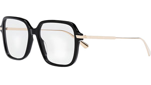 GemDiorO S5I Black Geometric Eyeglasses