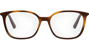 Mini CD O S4I Havana Geometric Eyeglasses