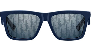 DiorB27 S1I Blue Geometric Sunglasses