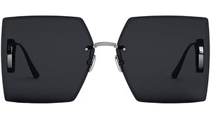 30Montaigne S7U Black Geometric Sunglasses