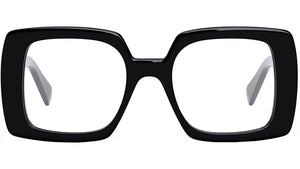 Triomphe Black Geometric Eyeglasses