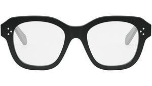 CELINE 3 Dots Shiny Black Butterfly Eyeglasses