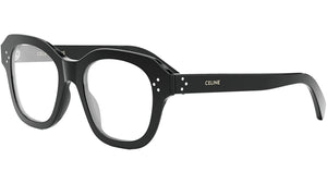 CELINE 3 Dots Shiny Black Butterfly Eyeglasses