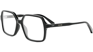 CELINE Thin Shiny Black Geometric Eyeglasses