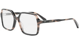 CELINE Thin Rose Havana Geometric Eyeglasses