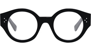 CELINE 3 Dots Black Round Eyeglasses