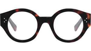 CELINE 3 Dots Dark Havana Round Eyeglasses