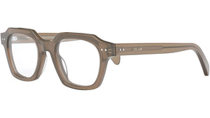 CELINE Thin Brown Geometric Eyeglasses