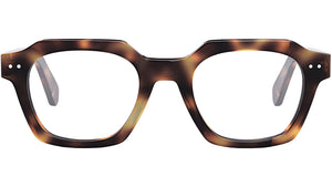 CELINE Thin Havana Geometric Eyeglasses