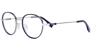 Fendi Travel Palladium Round Eyeglasses