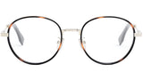 Fendi Travel Havana Round Eyeglasses