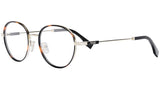 Fendi Travel Havana Round Eyeglasses