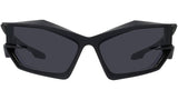 Giv Cut Black Geometric Sunglasses