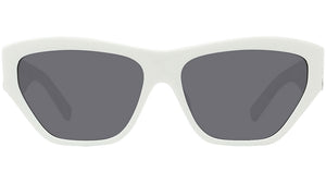 4G White Cat Eye Sunglasses