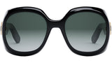 Lady 95.22 R2I Black Round Sunglasses