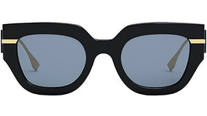 Fendigraphy Black Square Sunglasses