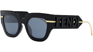 Fendigraphy Black Square Sunglasses