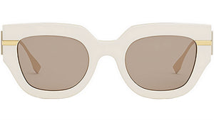 Fendigraphy White Square Sunglasses