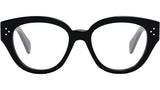 CELINE 3 Dots Black Round Eyeglasses