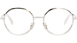 Metal Rose Gold Geometric Eyeglasses