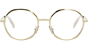 Metal Shiny Gold Geometric Eyeglasses