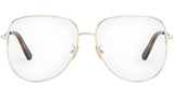 Mini CD O A1U Gold Pilot Eyeglasses