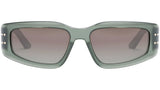 DiorSignature S9U Green Geometric Sunglasses