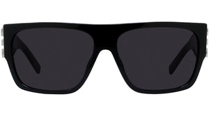 4G Black D-Frame Sunglasses