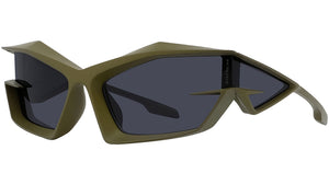 Giv Cut Green Geometric Sunglasses