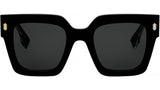 Fendi Roma Black Square Sunglasses